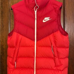 Nike Red Puffer Vest